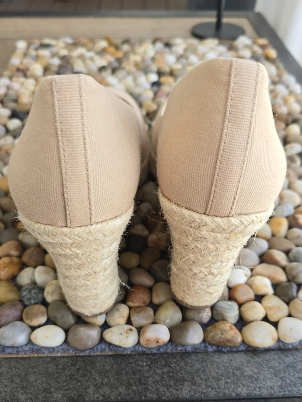 NWOT J. Crew Canvas Espadrille Wedges Size 8